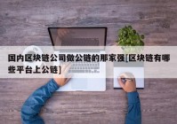 国内区块链公司做公链的那家强[区块链有哪些平台上公链]